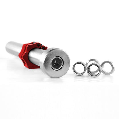 (+ zg1000r) gryf olimpijski 18.5kg 2200mm hms z zaciskami lock jaw red GO450 Hms Premium