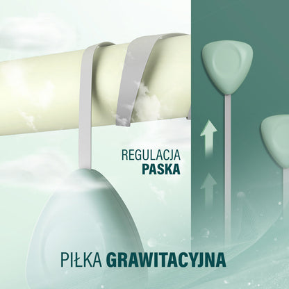 Hula hop green z magnesami i obciążnikiem + licznik HHM14 Hms