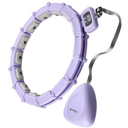 Hula hop violet z magnesami i obciążnikiem + licznik HHM14 Hms