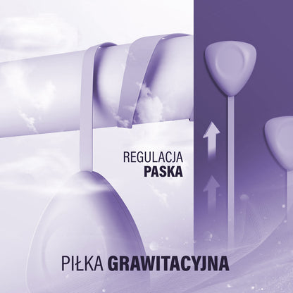 Hula hop violet z magnesami i obciążnikiem + licznik HHM14 Hms