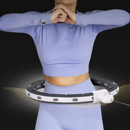 Hula hop black z magnesem i obciążnikiem + licznik HHM15 Hms