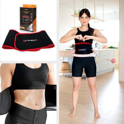 Hula hop pink z magnesem i obciążnikiem + licznik HHM15 Hms
