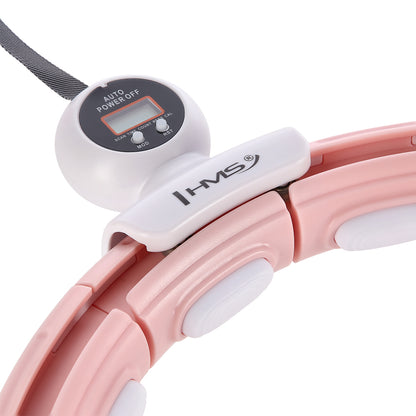 Hula hop pink z magnesem i obciążnikiem + licznik HHM15 Hms