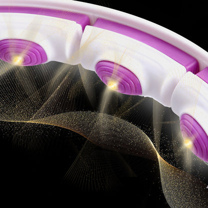 Hula hop white/violet z magnesami i obciążnikiem + licznik HHM17 Hms
