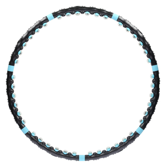 Black-blue hula hop masujący z magnesami 98cm HHP006 Hms