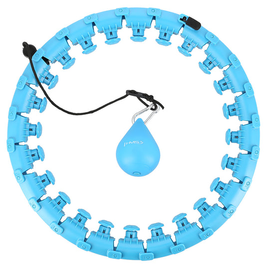 Hula hop blue z wypustkami i obciążnikiem HHW01 Hms