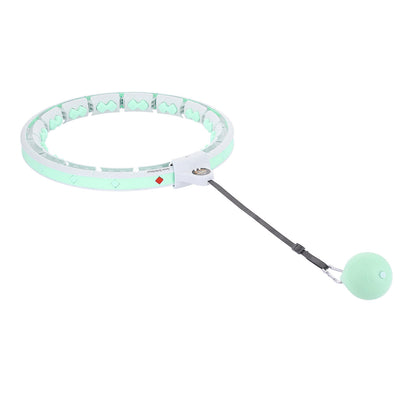 Zestaw hula hop hhw06 green z piłką grawitacyjną i licznikiem + pas br163 black plus size Hms