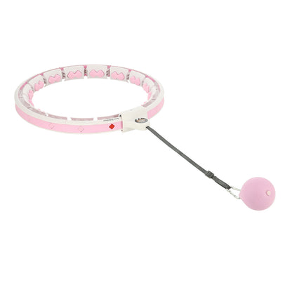 Hula hop pink z wypustkami i obciążnikiem + licznik HHW06 Hms