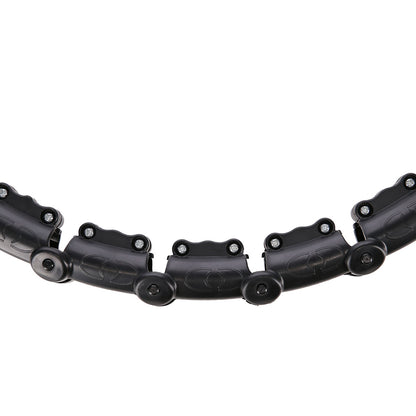 Plus size hula hop black z wypustkami i obciążnikiem HHW11 Hms