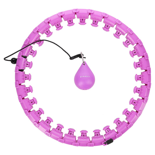 Plus size hula hop violet z wypustkami i obciążnikiem HHW12 Hms