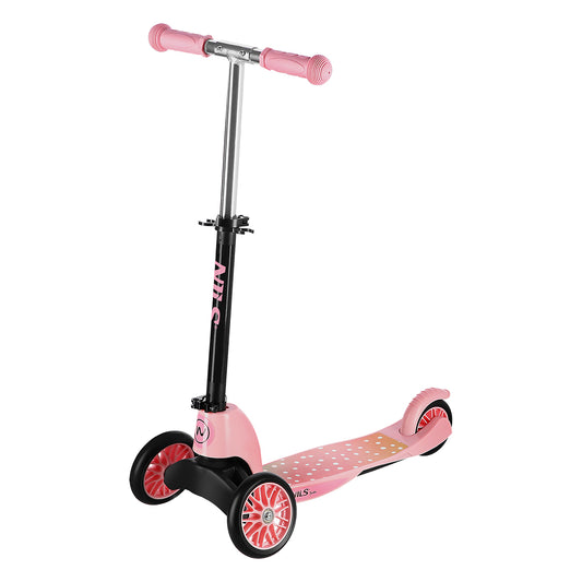 2w1 pink hulajnoga dziecięca HLB202 Nils Fun