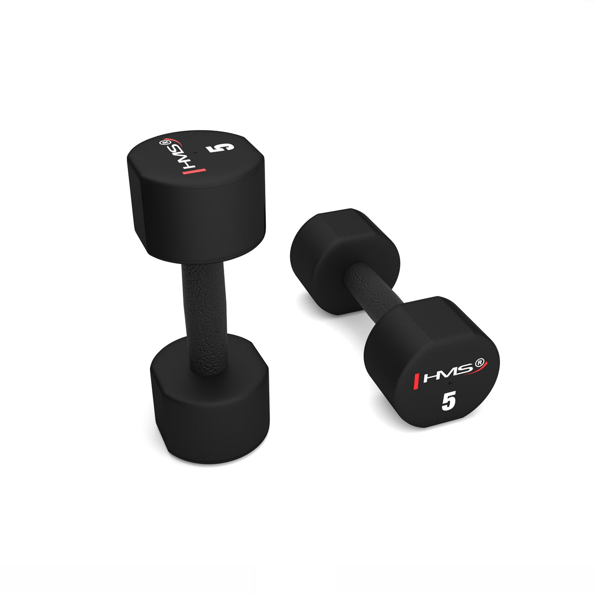 2 x 5 kg hantle poliuretanowe tpu HPT05 Hms