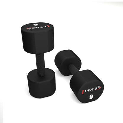 2 x 9 kg hantle poliuretanowe tpu HPT09 Hms