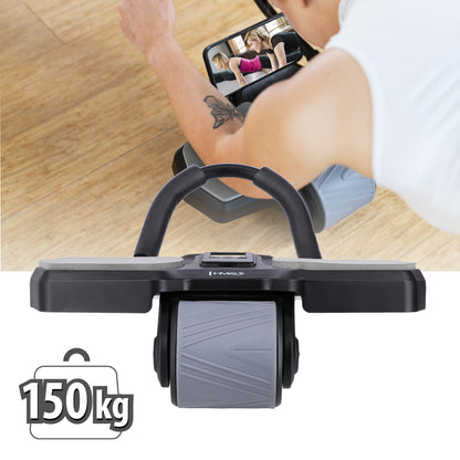 Black kółko abs automatyczne koło do ćwiczeń mięśni brzucha z podparciem KA10 Hms
