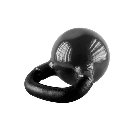 Black kettlebell żeliwny pokryty winylem KNV06 Hms