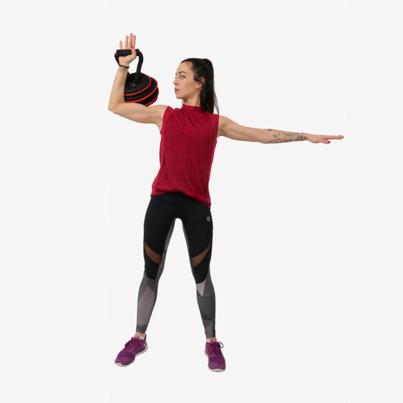Kettlebell regulowany miękki 20 lbs KRM20 Hms