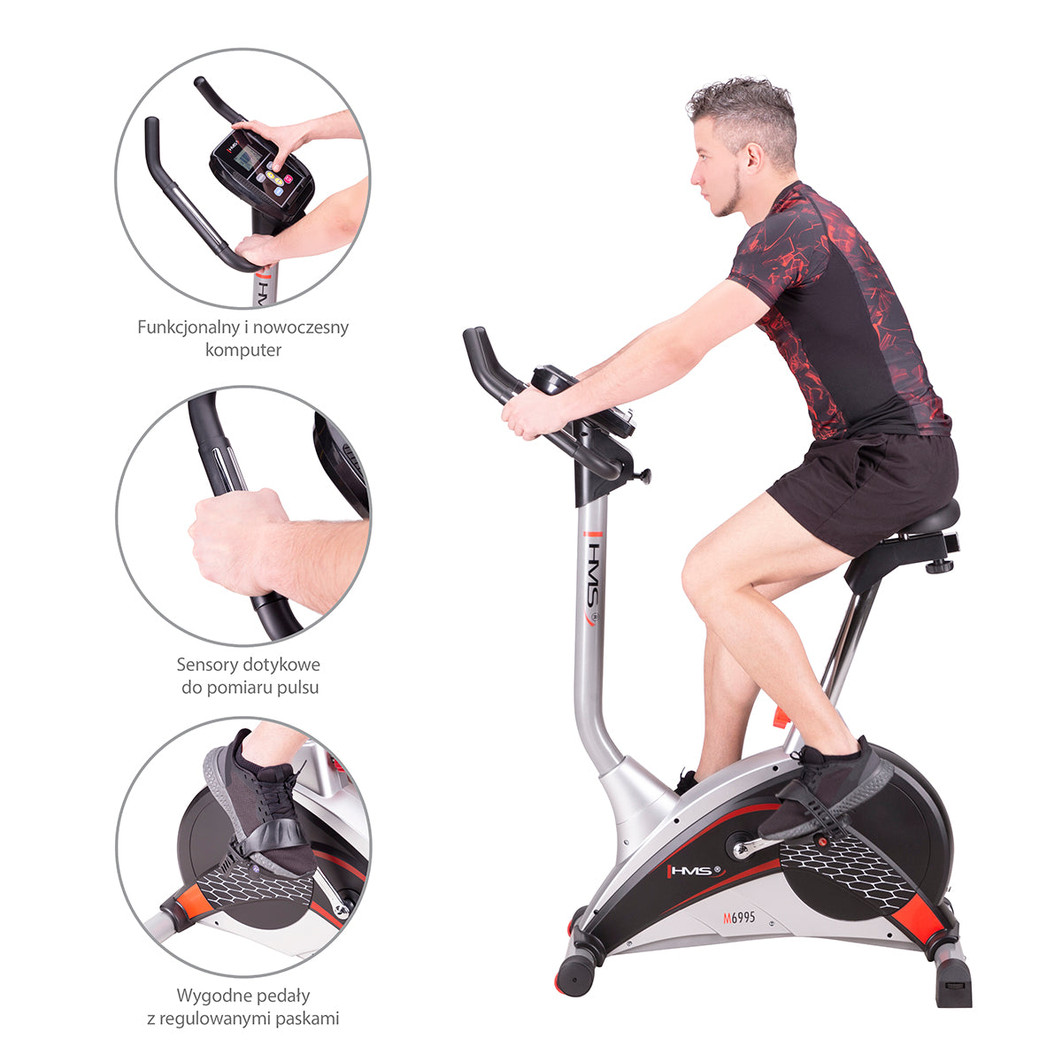 Rower stacjonarny magnetyczny M6995 Hms