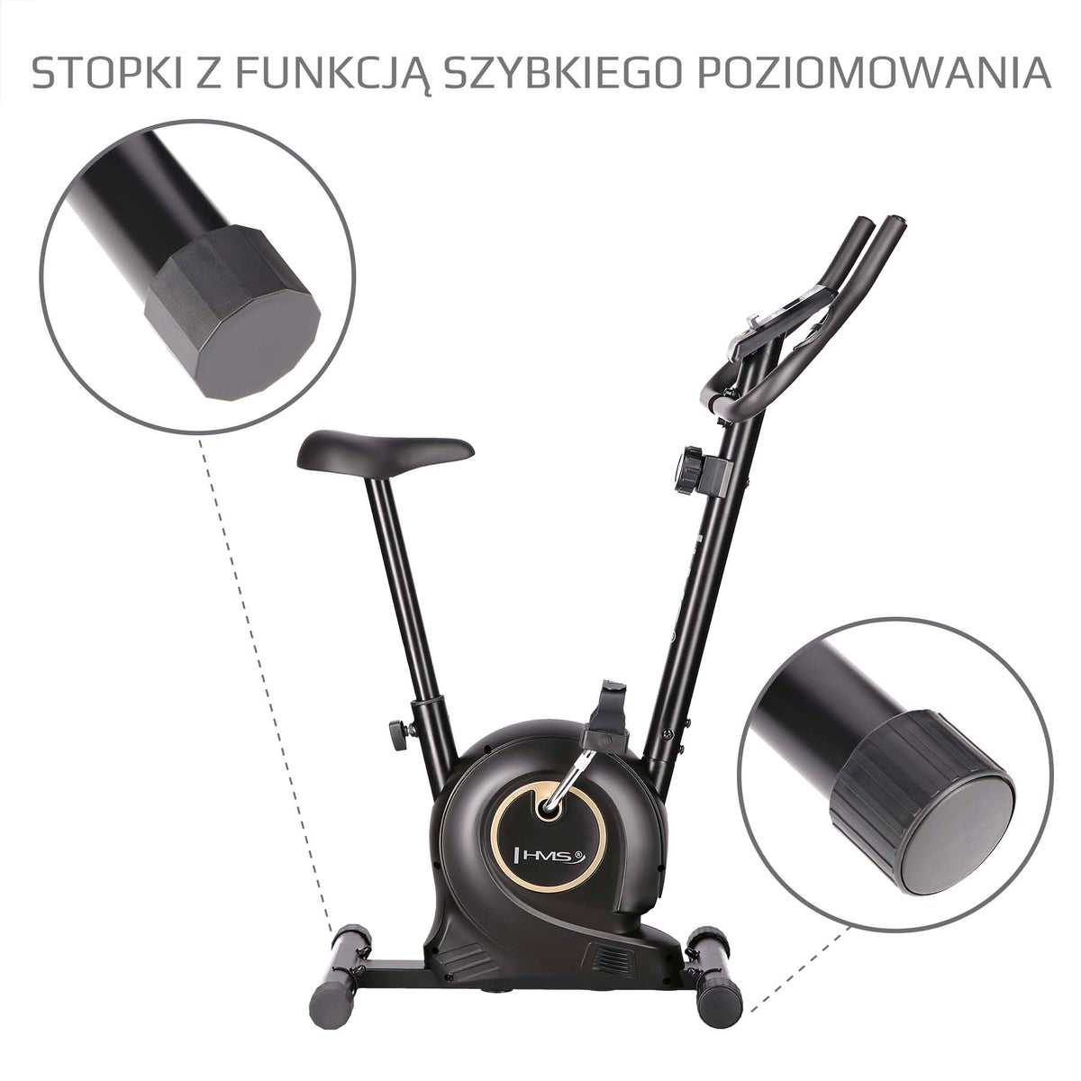 Black rower stacjonarny magnetyczny M8750 Hms
