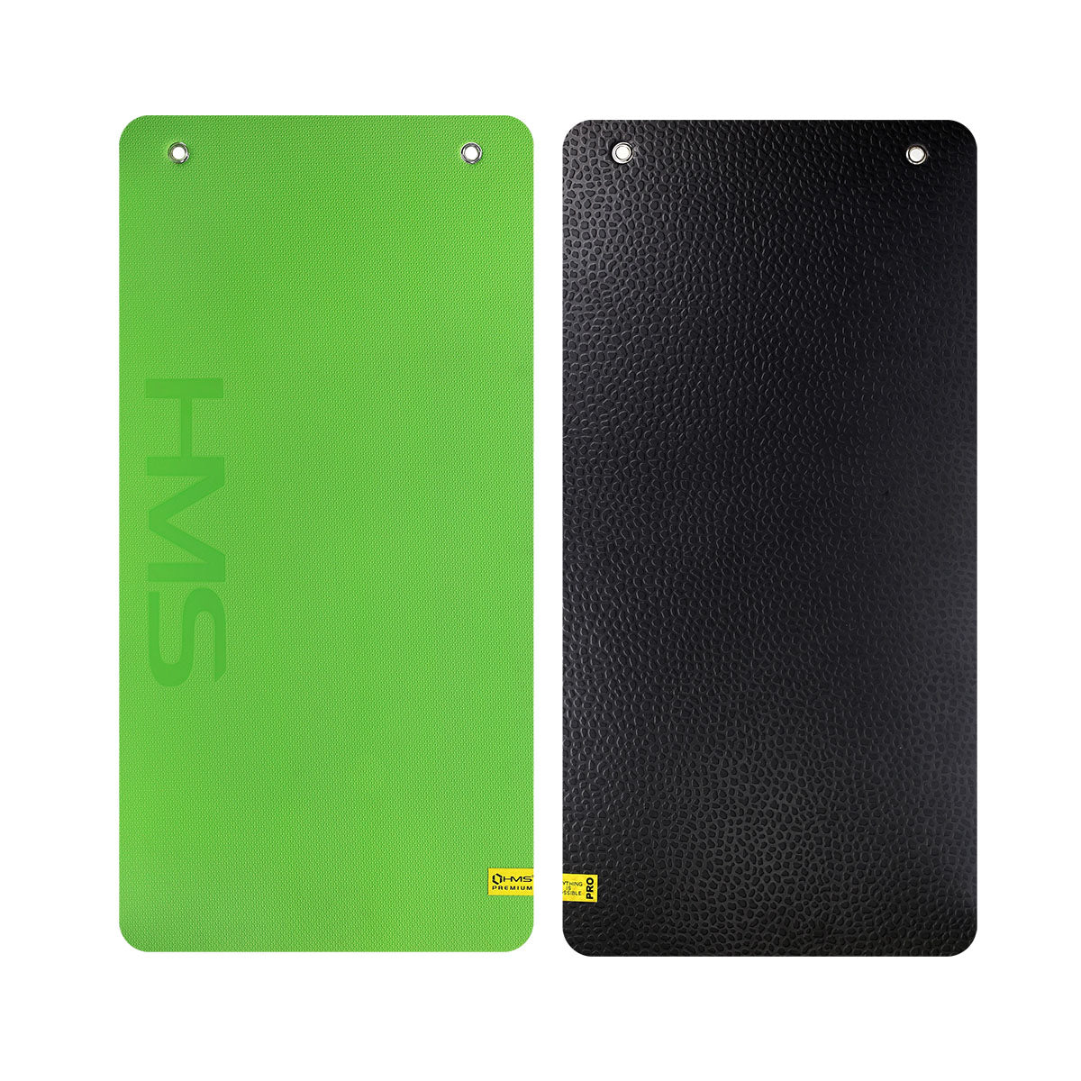 Green-black mata fitness klubowa z otworami MFK01 Hms Premium