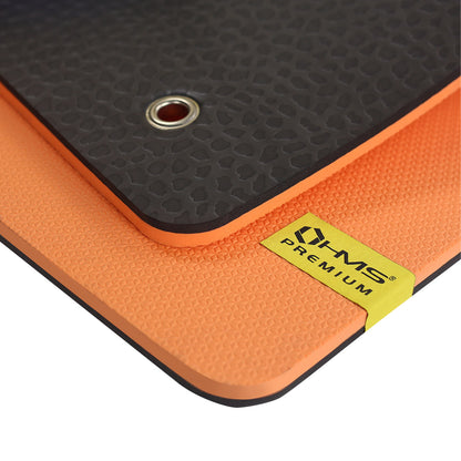 Orange-black mata fitness klubowa z otworami MFK01 Hms Premium