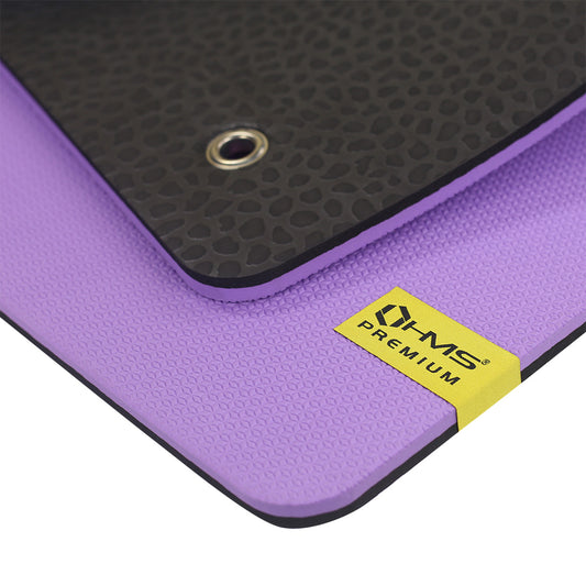 Violet-black mata fitness klubowa z otworami MFK01 Hms Premium
