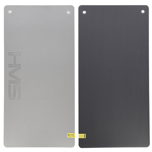 Light grey-black mata fitness klubowa z otworami 120*60cm eva 15mm MFK07 Hms Premium