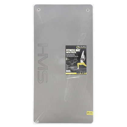 Light grey-black mata fitness klubowa z otworami 120*60cm eva 15mm MFK07 Hms Premium