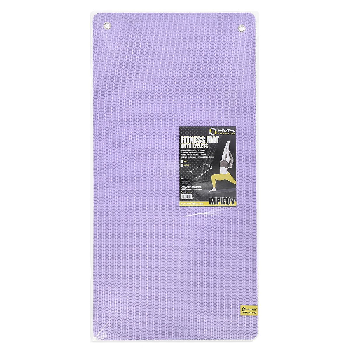 Violet-black mata fitness klubowa z otworami 120*60cm eva 15mm MFK07 Hms Premium