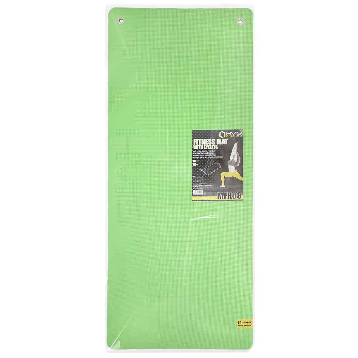 Green-black mata fitness klubowa z otworami 140*60cm eva 15mm MFK08 Hms Premium