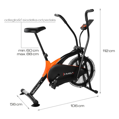 Rower stacjonarny powietrzny MP6540 Hms