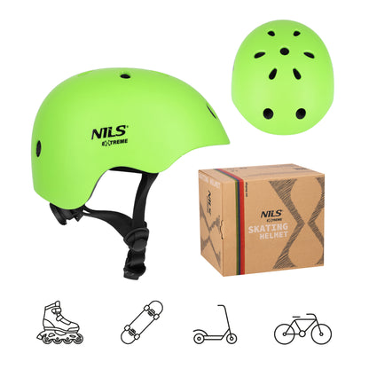 Kask zielony s(52-56cm) MT301 Nils Extreme