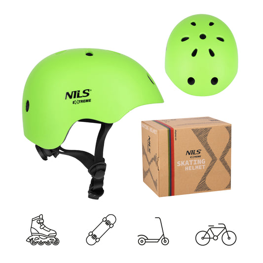Kask zielony s(52-56cm) MT301 Nils Extreme