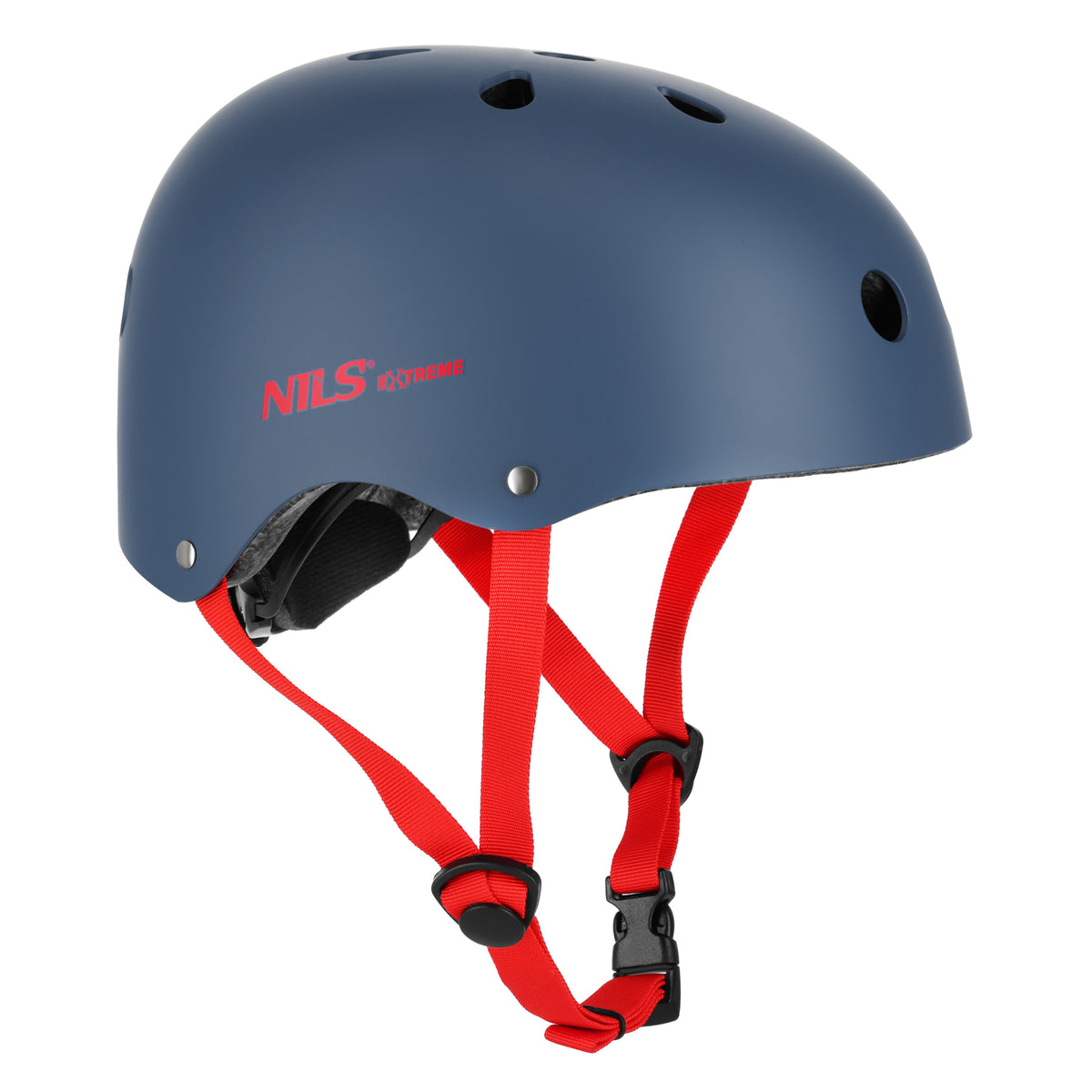 Kask szaro-czerwony rozm. xs(48-52cm) MTW001-1 Nils Extreme