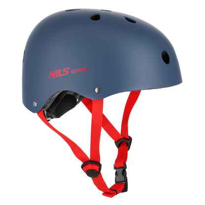 Kask szaro-czerwony rozm. xs(48-52cm) MTW001-1 Nils Extreme
