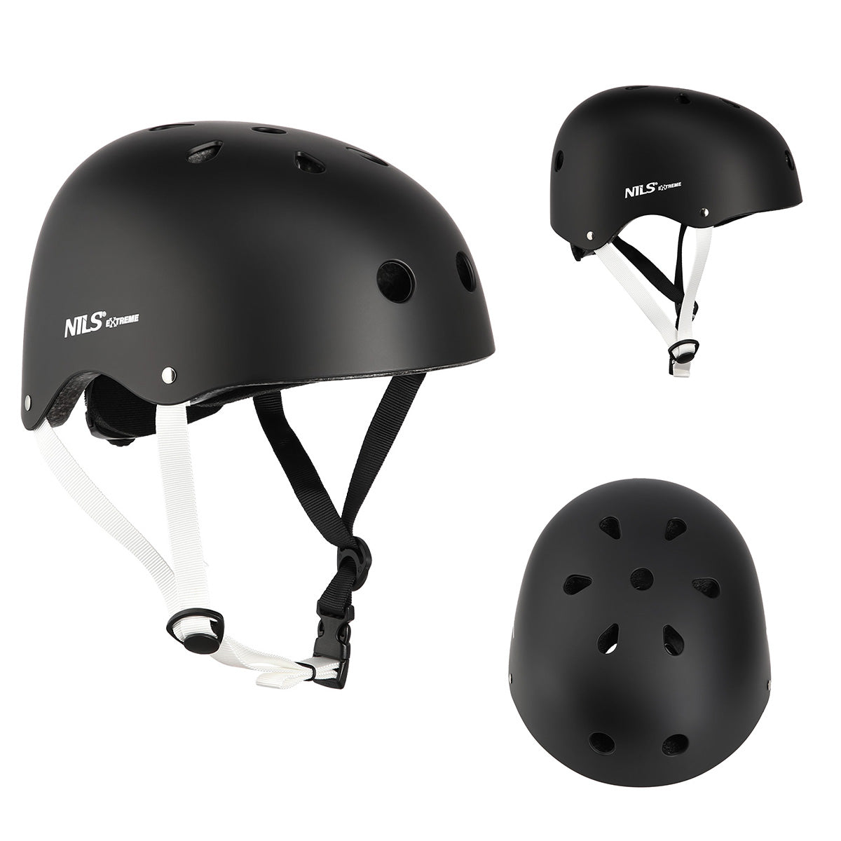 Czarny rozm. xs(48-52cm) kask MTW001 Nils Extreme