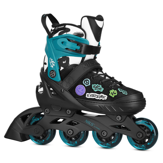 Łyżworolki vibe turkusowe rozm. xs(29-32) NA2053A Nils Extreme
