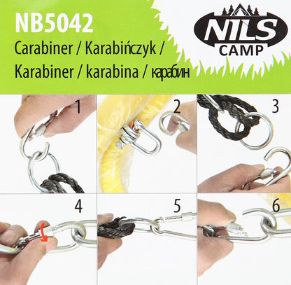 Karabińczyk m9 zestaw 2 szt. camp NB5042 Nils