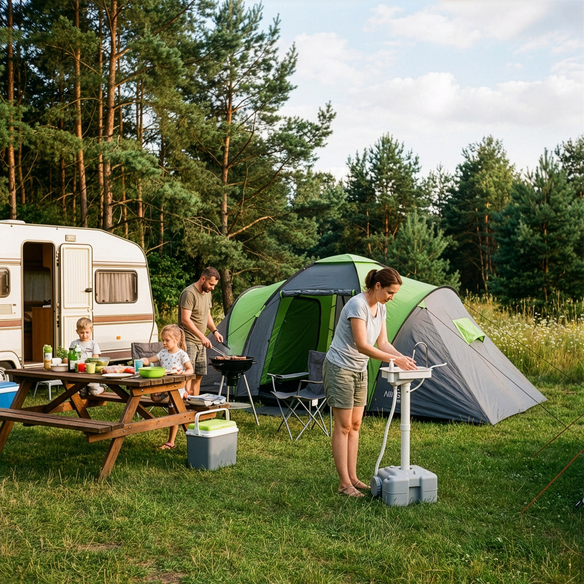 Umywalka przenośna z pompką usb NC0026 Nils Camp