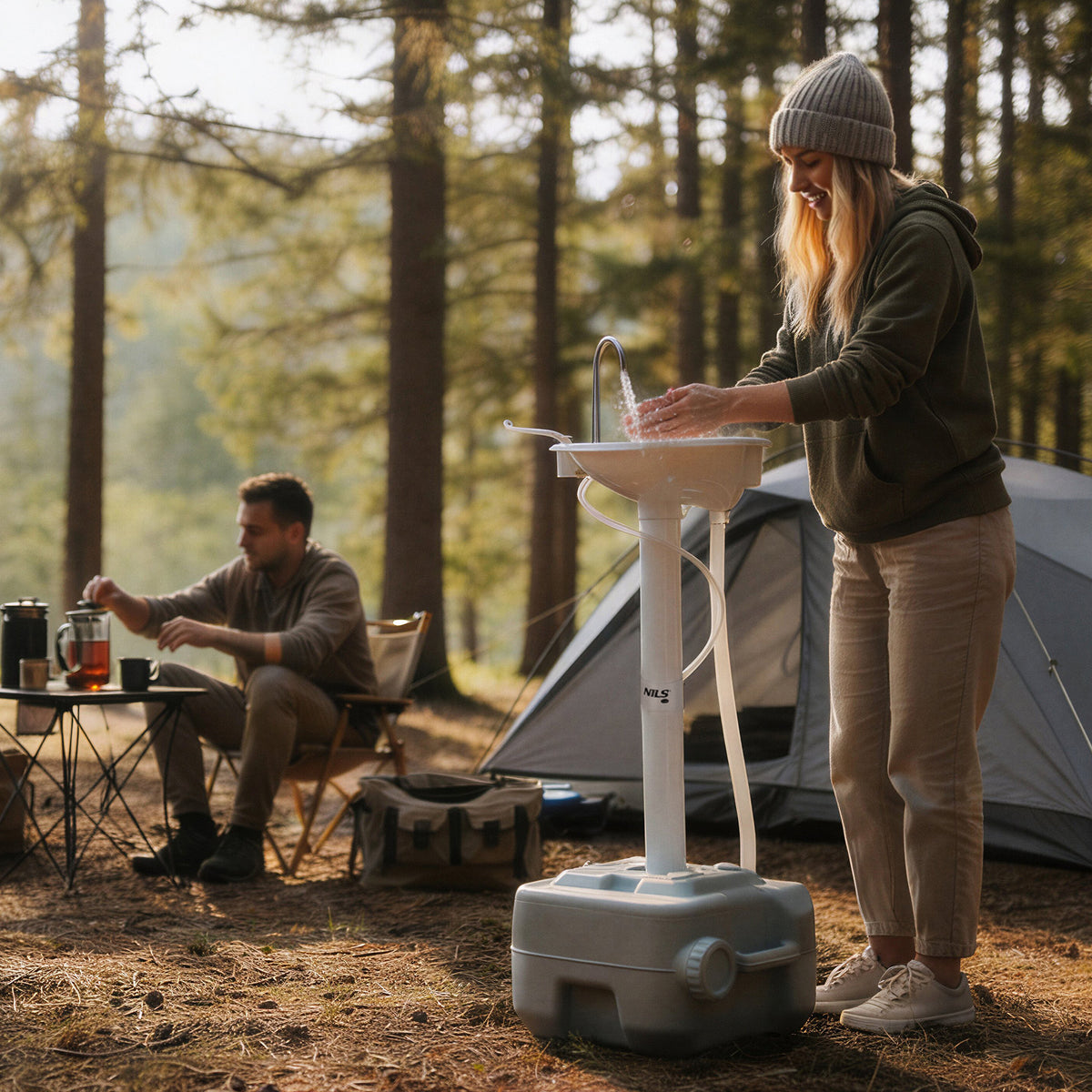 Umywalka przenośna z pompką usb NC0026 Nils Camp