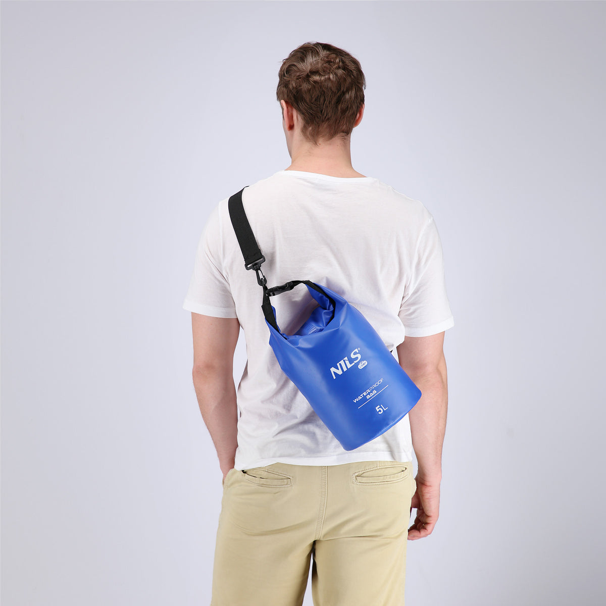 Karimata składana turystyczna z podbiciem aluminiowym + xpe 195 cm niebieska NC17103 Nils Camp