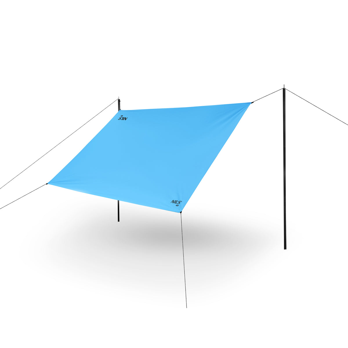 Tarp płachta biwakowa kempingowa 230x140 cm niebieski NC17111 Nils Camp