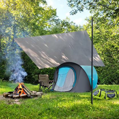 Tarp płachta biwakowa kempingowa 230x140 cm niebieski NC17111 Nils Camp