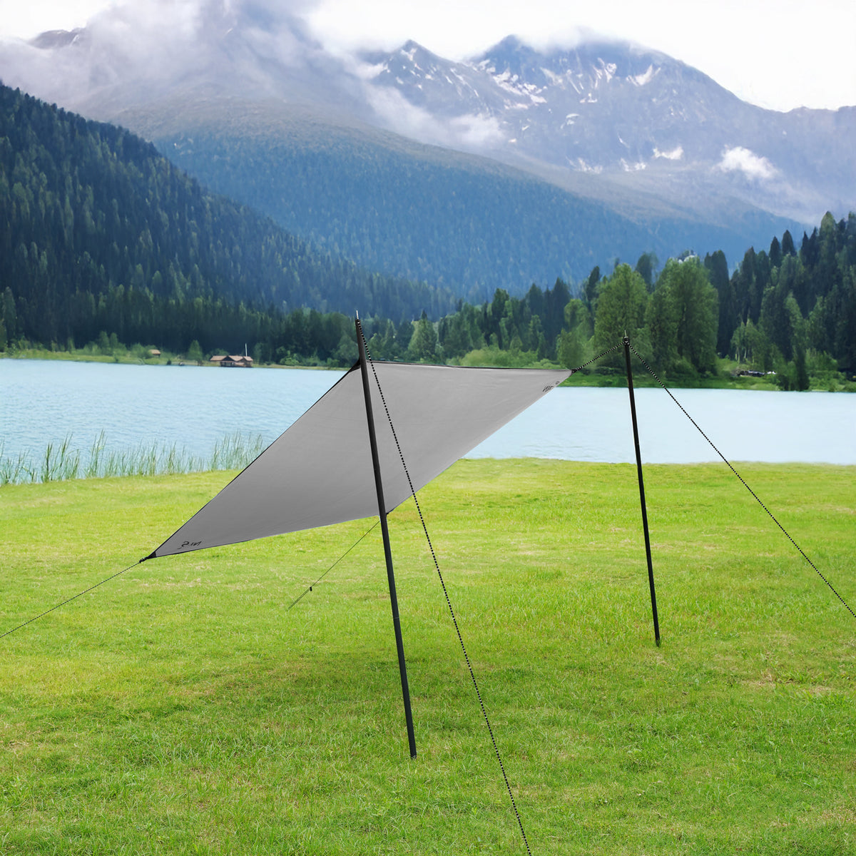 Tarp płachta biwakowa kempingowa 230x140 cm niebieski NC17111 Nils Camp