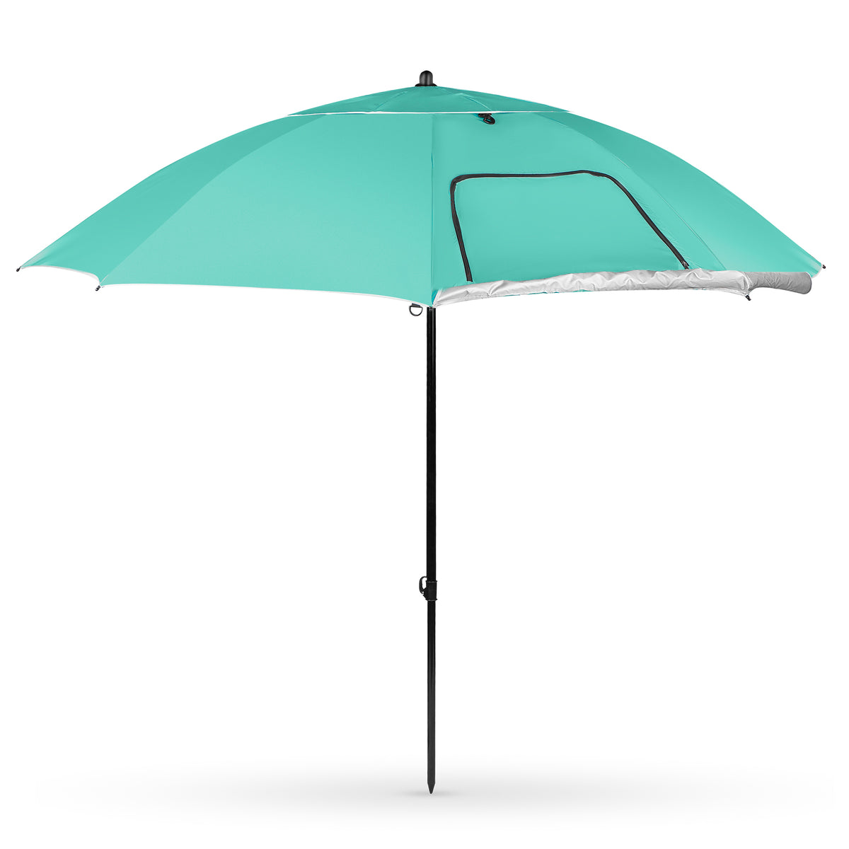Parasol/parawan plażowy 2w1 xxl 240 cm zielony NC17114 Nils
