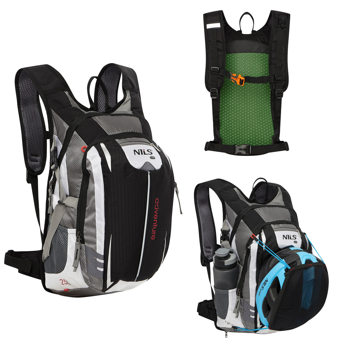 Plecak czarny adventure 25l NC1766 Nils Camp