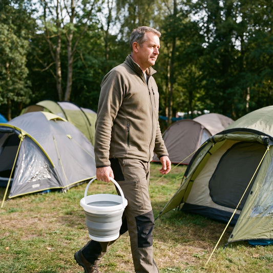 Wiadro składane szare 5l NC1783 Nils Camp