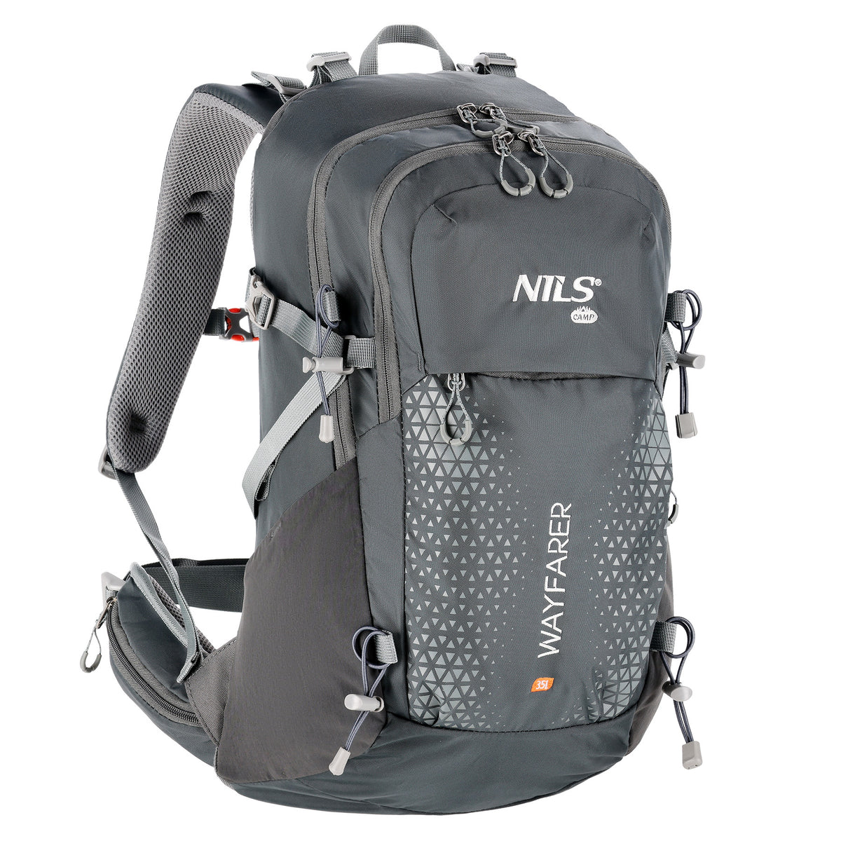Plecak turystyczny szary wayfarer 35l NC1925 Nils Camp