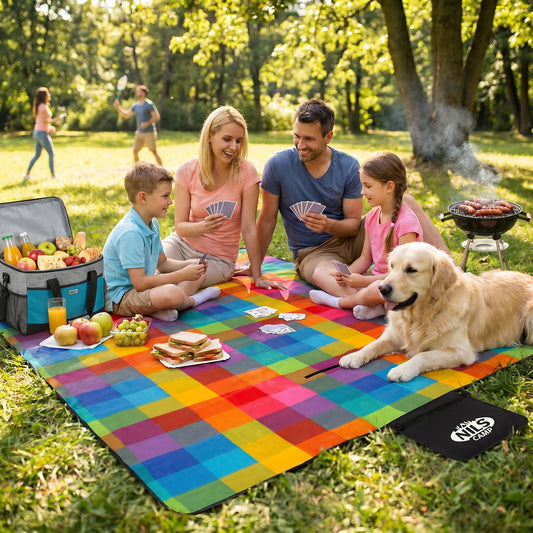 Koc piknikowy multi 250x200 cm pe + alu camp NC2221 Nils
