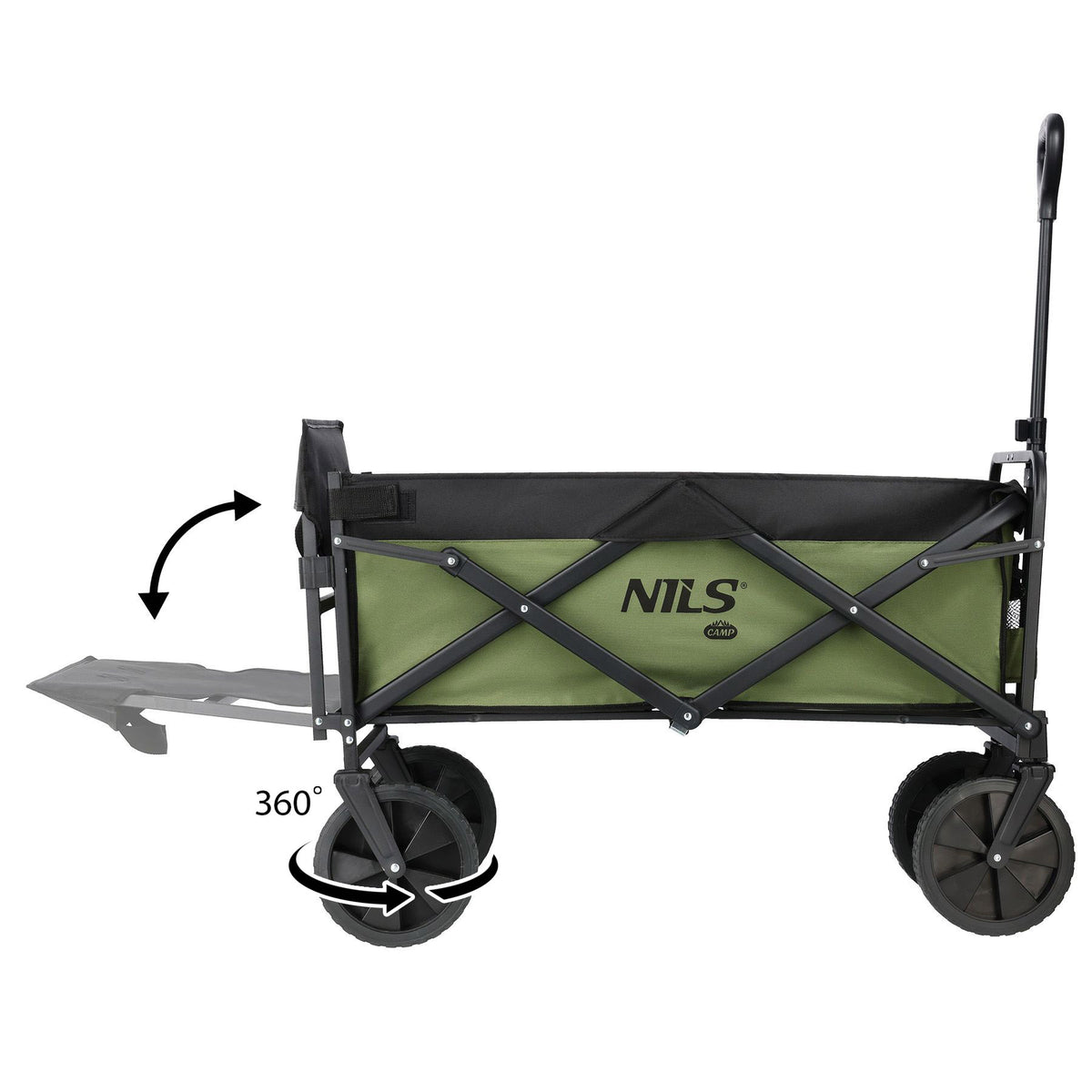 Wózek zielony 150l NC2602 Nils Camp
