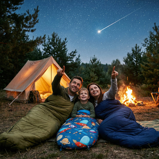 Śpiwór dziecięcy z plecakiem space NC3201 Nils Camp